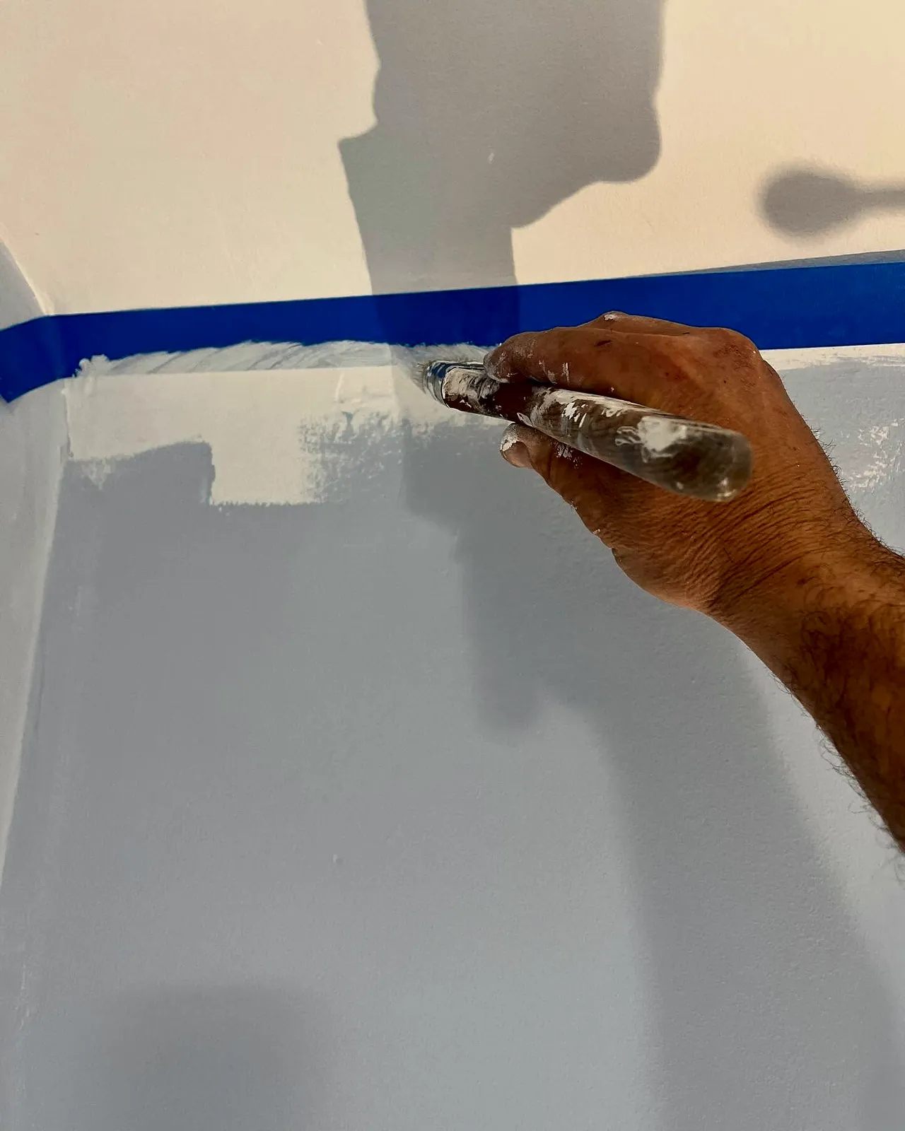 Cutting a clean line at the tape